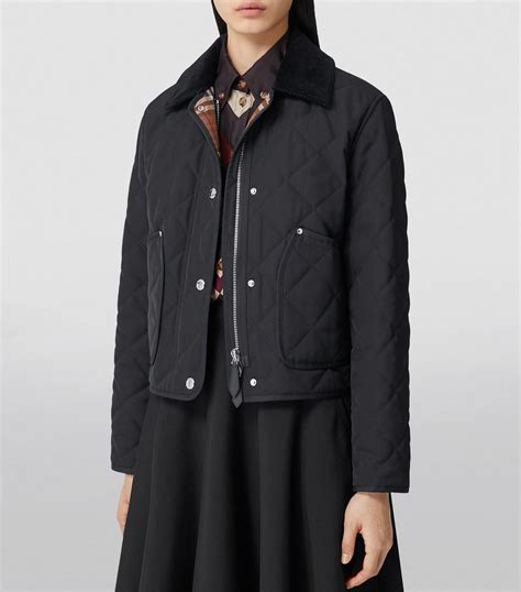 burberry disconnected cropped jacket|Burberry quilted jacket.